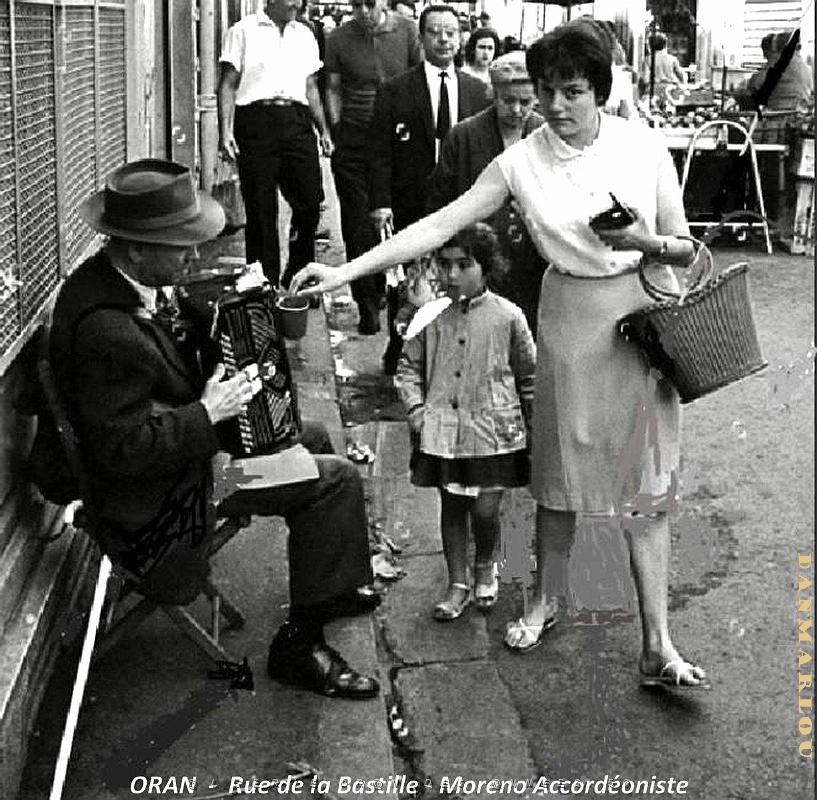 Oran - Rue de la Bastille - Moreno Accordeoniste.jpg